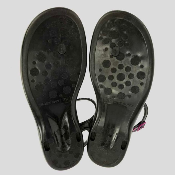 Jimmy Choo Rob Pruitt Leopard Print Jelly Sandal - Picture 6 of 6